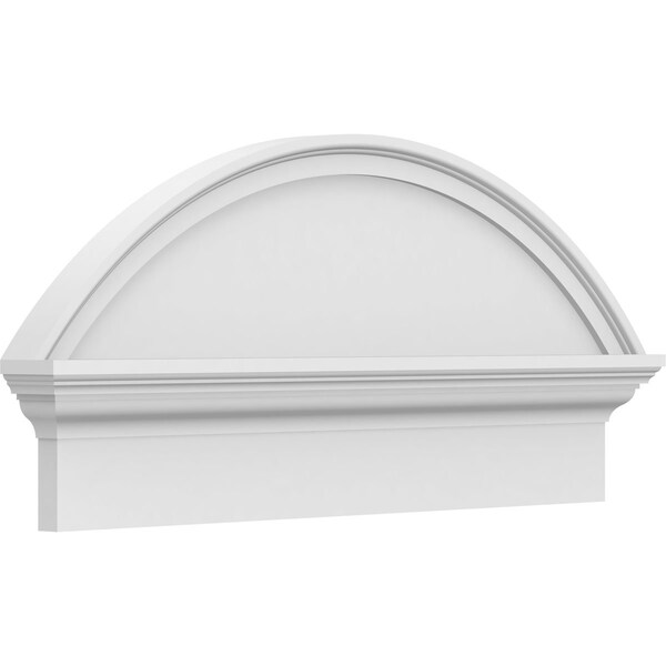 Ekena Millwork Segment Arch Smooth Architectural Grade PVC Combination Pediment, 30"W x 14-3/8"H x 2-3/4"P PEDPC030X145SEG00 - main